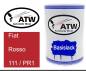 Preview: Fiat, Rosso, 111 / PR1: 500ml Lackdose, von ATW Autoteile West.